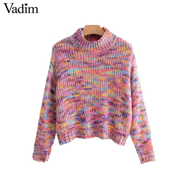 vadim women stylish color pattern knitted crop chic sweaters long sleeve stretchy pullovers short style loose ha031, White;black
vadim women stylish color pattern knitted crop chic sweaters long sleeve stretchy pullovers short style loose ha031, White;black
