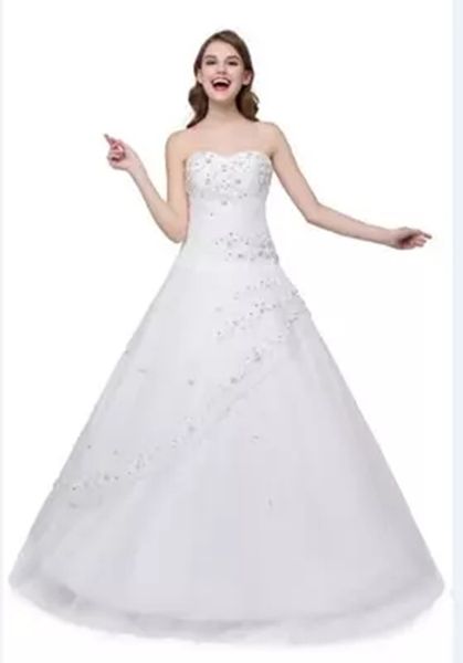 in stock 2018 fashion appliques a-line wedding dresses with organza floor-length wedding party bridal gowns vestido de novia bw25, White
in stock 2018 fashion appliques a-line wedding dresses with organza floor-length wedding party bridal gowns vestido de novia bw25, White