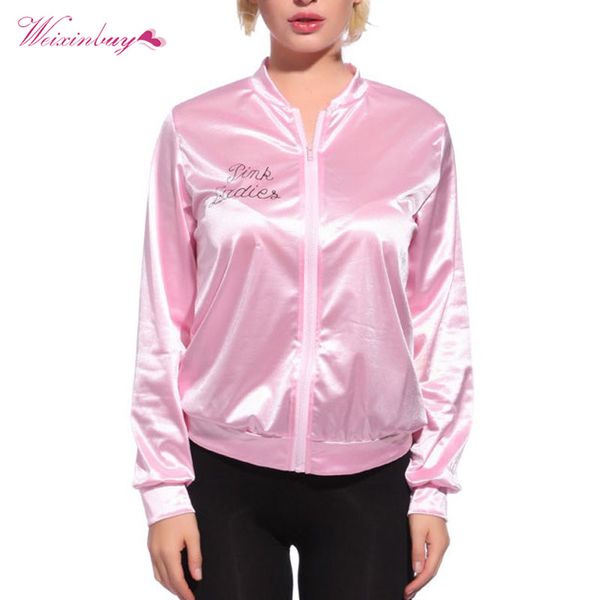 zh women basic coats solid tracksuit for women jacket ladies retro jacket fancy dress grease costume pink new, Black;brown
zh women basic coats solid tracksuit for women jacket ladies retro jacket fancy dress grease costume pink new, Black;brown