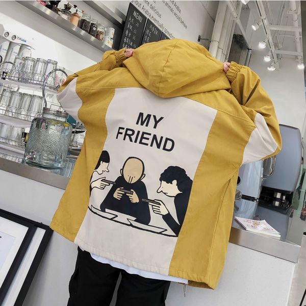 hooded jacket men casual print hip hop spring streetwear mens jackets autumn windbreaker man veste homme fashion clothes 50jk001, Black;brown
hooded jacket men casual print hip hop spring streetwear mens jackets autumn windbreaker man veste homme fashion clothes 50jk001, Black;brown