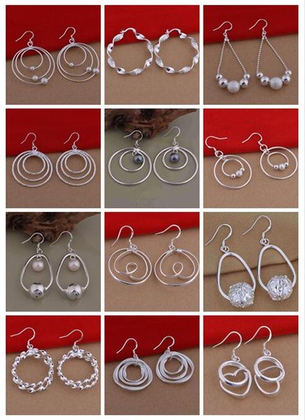 mix 12 style 12pairs/lot high-quality plating 925 sterling silver double circle bead ear hoop earrings fashion gifts hyperbole big ear ring, Golden;silver
mix 12 style 12pairs/lot high-quality plating 925 sterling silver double circle bead ear hoop earrings fashion gifts hyperbole big ear ring, Golden;silver