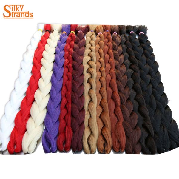 silky strands 82inch synthetic jumbo braids hair 165g/pack kanekalon blonde crochet false braiding hair extensions, Black;brown
silky strands 82inch synthetic jumbo braids hair 165g/pack kanekalon blonde crochet false braiding hair extensions, Black;brown