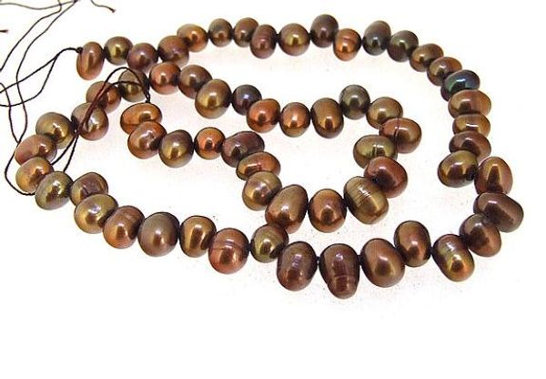 loose pearl jewellery,natural coffee cultured freshwater pearl loose beads 6x9mm one full strand, White
loose pearl jewellery,natural coffee cultured freshwater pearl loose beads 6x9mm one full strand, White