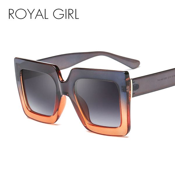 royal girl vintage square sunglasses women 2018 brand black pink clear eyewear for female gradient lens uv400 ss615, White;black
royal girl vintage square sunglasses women 2018 brand black pink clear eyewear for female gradient lens uv400 ss615, White;black