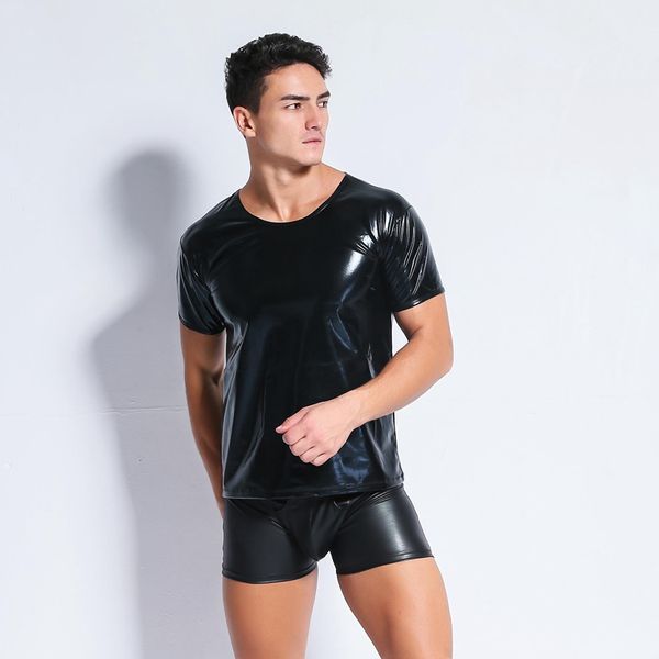 latex men faux leather t shirts male fashion undershirts men black tees tight shirts gay funny corset dancewear lingerie, White;black
latex men faux leather t shirts male fashion undershirts men black tees tight shirts gay funny corset dancewear lingerie, White;black