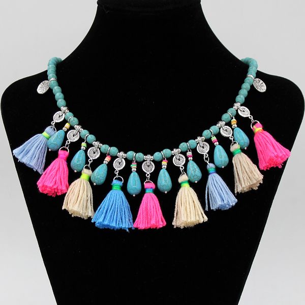 whole salevonnor jewelry women statement necklace bohemian strand necklace with colorful tassel pendant jewelry, Golden;silver
whole salevonnor jewelry women statement necklace bohemian strand necklace with colorful tassel pendant jewelry, Golden;silver