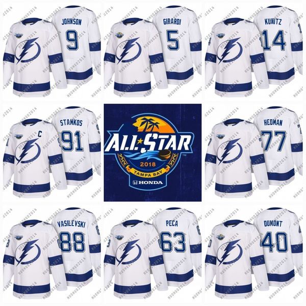 Youth 2018 All-Star Tampa Bay Lightning Steven Stamkos Nikita Kucherov Hedman Johnson Callahan Kunitz Stralman Vasilevskiy Hockey Jerseys
Youth 2018 All-Star Tampa Bay Lightning Steven Stamkos Nikita Kucherov Hedman Johnson Callahan Kunitz Stralman Vasilevskiy Hockey Jerseys