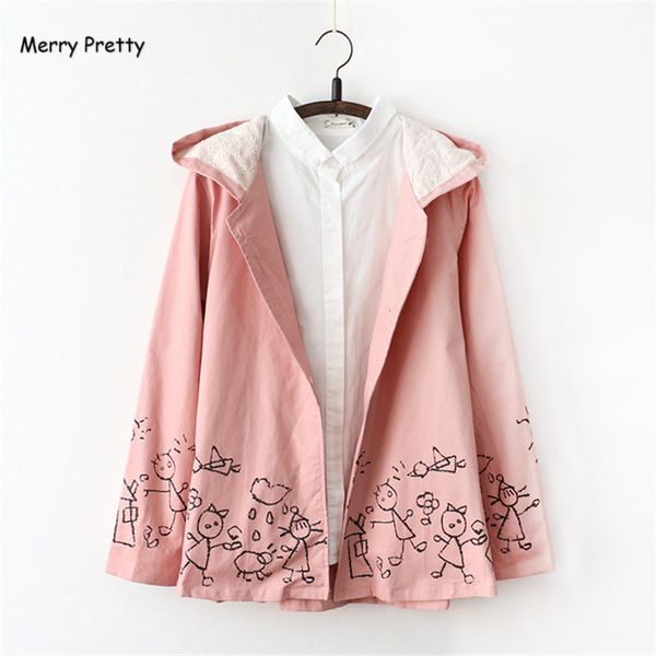 wholesale-merry pretty autumn winter new women pink jacket japanese style cartoon print long sleeve hooded casual cute girl outerwear coat, Black;brown
wholesale-merry pretty autumn winter new women pink jacket japanese style cartoon print long sleeve hooded casual cute girl outerwear coat, Black;brown