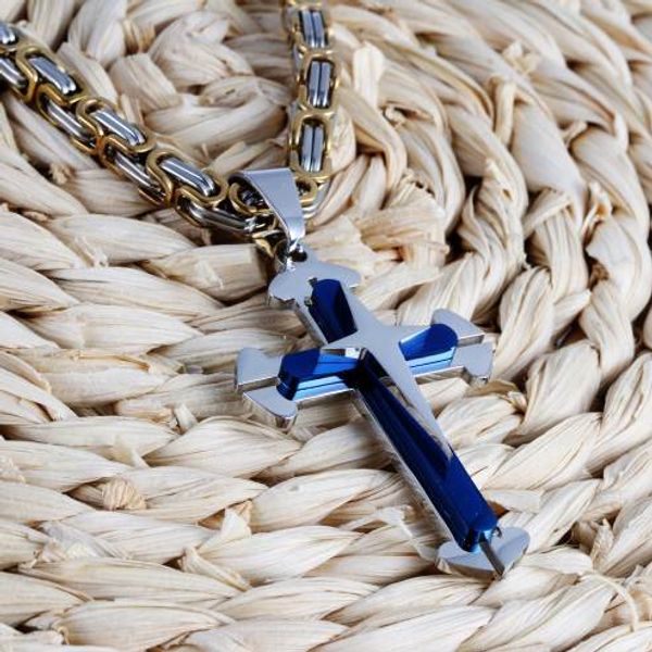 cross necklace stainless steel chain 3 layer knight cross silver gold black color mens necklace pendant
cross necklace stainless steel chain 3 layer knight cross silver gold black color mens necklace pendant