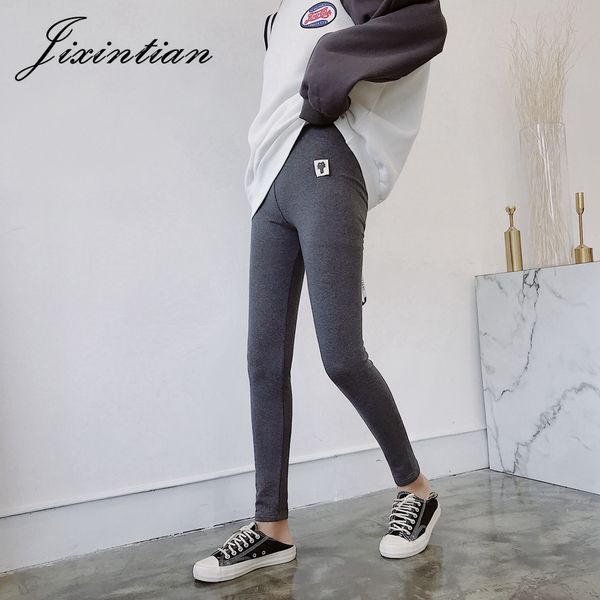 jixintian fall 2018 women high waist cotton leggings knitted solid workout pants plus size stretchy push up slim cartoon leggins, Black
jixintian fall 2018 women high waist cotton leggings knitted solid workout pants plus size stretchy push up slim cartoon leggins, Black