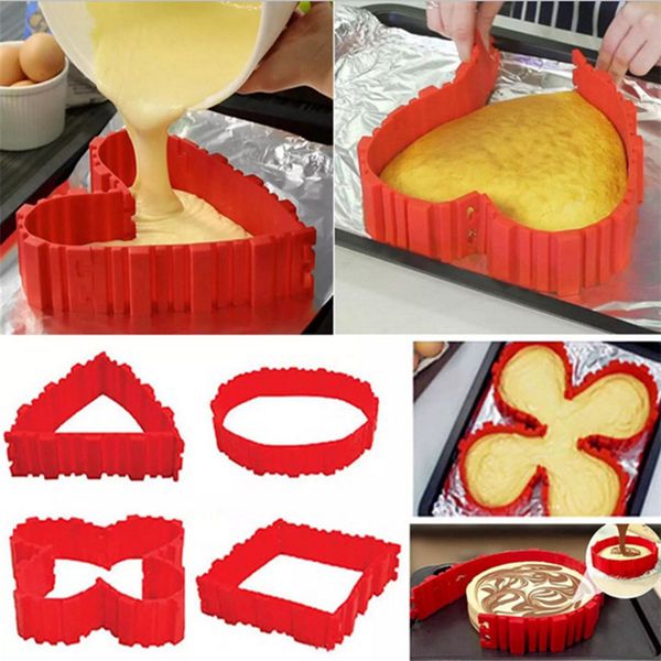 dhl new 4pcs/set diy silicone bake cake snake mould mold square rectangular round shape cake mold bakeware baking snake mould pastry tools
dhl new 4pcs/set diy silicone bake cake snake mould mold square rectangular round shape cake mold bakeware baking snake mould pastry tools