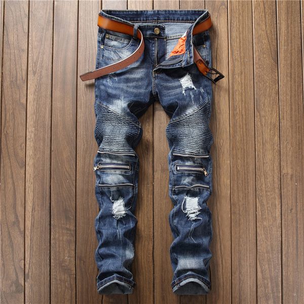 men's nostalgia patchwork hole zipper spliced ripped denim jeans male fashion slim colored patch zipper straight pants blue
men's nostalgia patchwork hole zipper spliced ripped denim jeans male fashion slim colored patch zipper straight pants blue
