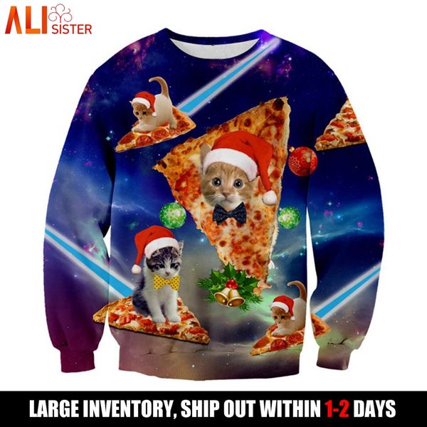 alisister galaxy space pizza cat sweatshirt christmas gifts men women 3d hoodies pullovers moletom outerwear sudadera hombre, Black
alisister galaxy space pizza cat sweatshirt christmas gifts men women 3d hoodies pullovers moletom outerwear sudadera hombre, Black