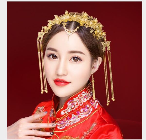 chinese brides headwear, phoenix crown, wedding dress, dragon and phoenix dress gown 2019 hair band ancient costume, han clothing, hairpin a, Slivery;golden
chinese brides headwear, phoenix crown, wedding dress, dragon and phoenix dress gown 2019 hair band ancient costume, han clothing, hairpin a, Slivery;golden