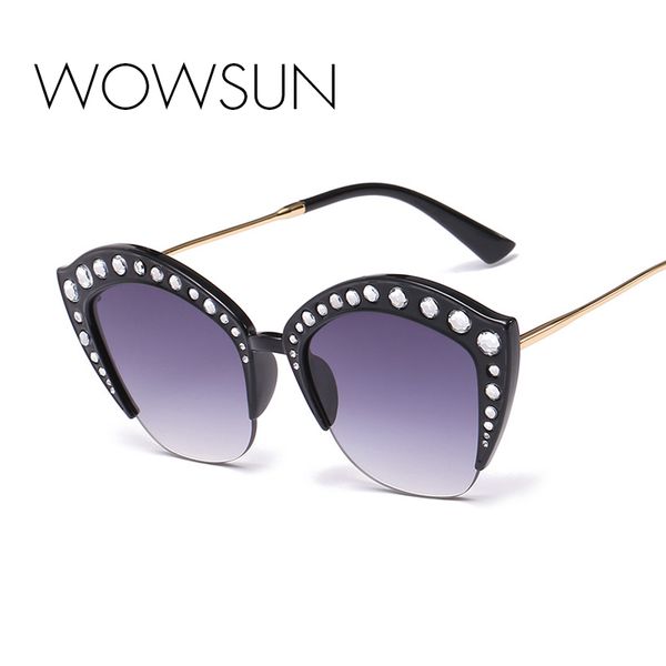wowsun 2018 new fashion cat eye sunglasses women men alloy diamond half frame eyewear gradient pink lens oculos uv400 a393, White;black
wowsun 2018 new fashion cat eye sunglasses women men alloy diamond half frame eyewear gradient pink lens oculos uv400 a393, White;black
