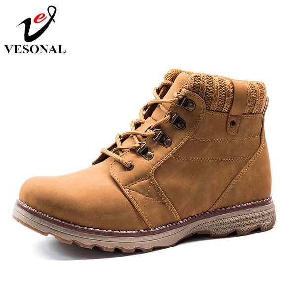 vesonal 2017 autumn winter ankle work casual male boots for men shoes brand quality designer fashion rubber man boot, Black
vesonal 2017 autumn winter ankle work casual male boots for men shoes brand quality designer fashion rubber man boot, Black