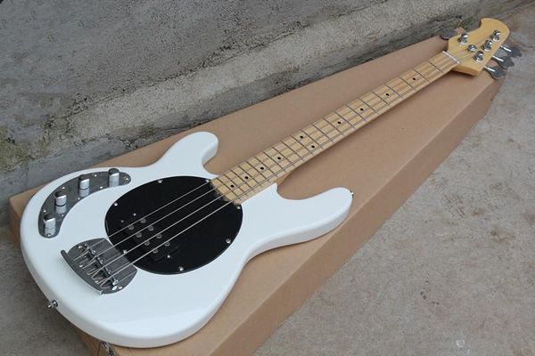 Left handed white mu ic man ernie ball ting ray 4 tring electric ba guitar with active pickup 9v battery
Left handed white mu ic man ernie ball ting ray 4 tring electric ba guitar with active pickup 9v battery