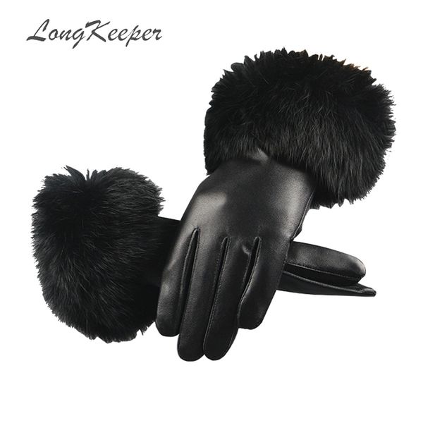 2019 women sheep skin touch screen gloves ladies fashion pu leather black mittens autumn winter velvet hairball guantes 378, Blue;gray
2019 women sheep skin touch screen gloves ladies fashion pu leather black mittens autumn winter velvet hairball guantes 378, Blue;gray