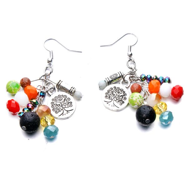 natural stone lava stone tree of life dangle earrings essential oil diffuser volcanic rock earrings for women aromatherapy jewelry, Silver
natural stone lava stone tree of life dangle earrings essential oil diffuser volcanic rock earrings for women aromatherapy jewelry, Silver