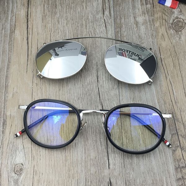 brand eyeglasses frames optical glasses frame with sunglass lens vintage sunglasses tb-710 frames men women spectacle frames myopia eyewear, White;black
brand eyeglasses frames optical glasses frame with sunglass lens vintage sunglasses tb-710 frames men women spectacle frames myopia eyewear, White;black