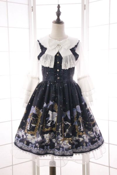 

japanese anime love live tojo nozomi candy maid uniform princess lolita dress cosplay, Black;red