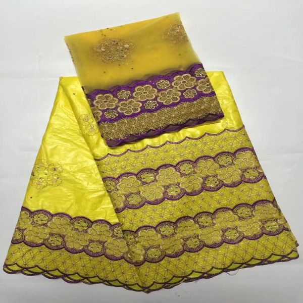 african bazin riche getzner 2018 embroidered yellow lace textil fabric for wedding lace material 5 + 2yard, Black;white
african bazin riche getzner 2018 embroidered yellow lace textil fabric for wedding lace material 5 + 2yard, Black;white