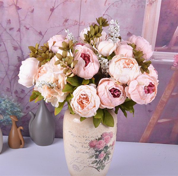 18 colors 13 heads bunch 50cm peony silk fake flowers artificial plants wedding centerpieces party flower wall decoration
18 colors 13 heads bunch 50cm peony silk fake flowers artificial plants wedding centerpieces party flower wall decoration