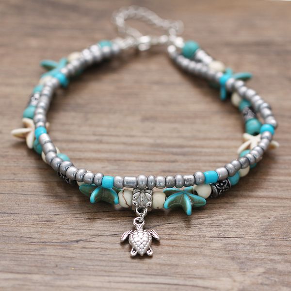 vintage shell beads starfish anklets for women new multi layer anklet leg bracelet handmade bohemian jewelry sandals christmas gift, Red;blue
vintage shell beads starfish anklets for women new multi layer anklet leg bracelet handmade bohemian jewelry sandals christmas gift, Red;blue