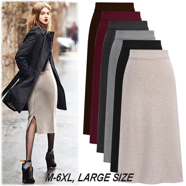 womens elastic waist plus size a-line skirts hip slim long loose sheds skirts bowknot large size knitted olv1400, Black
womens elastic waist plus size a-line skirts hip slim long loose sheds skirts bowknot large size knitted olv1400, Black