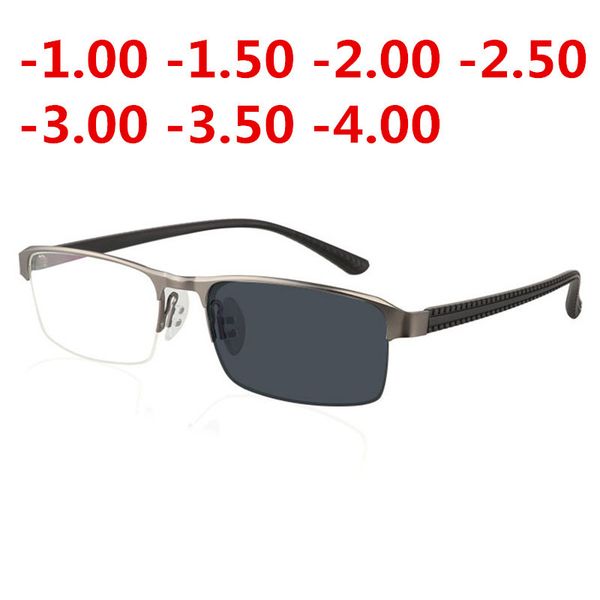 high-end smart men; p, discoloration, glasses, outdoor sun glasses, anti-ultraviolet optical myopia, male -1.00-1.50-2.00, Silver
high-end smart men; p, discoloration, glasses, outdoor sun glasses, anti-ultraviolet optical myopia, male -1.00-1.50-2.00, Silver