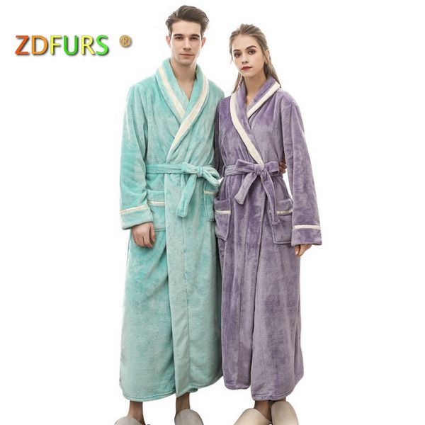 zdfurs* men women winter bathrobe mens warm flannel long kimono bath robe male bathrobes lovers night dressing gown, Black;red
zdfurs* men women winter bathrobe mens warm flannel long kimono bath robe male bathrobes lovers night dressing gown, Black;red