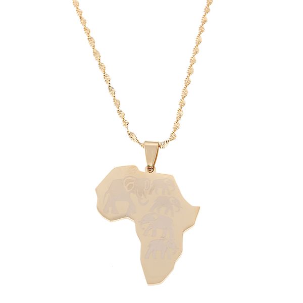 stainless steel africa map pendant necklaces gold color jewelry map of african wildlife elephants, Silver
stainless steel africa map pendant necklaces gold color jewelry map of african wildlife elephants, Silver