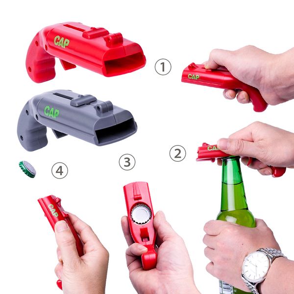 pistol shape cap opener creative portable beer bottle opener stainless steel launcher drink opening cap shooter bar tools
pistol shape cap opener creative portable beer bottle opener stainless steel launcher drink opening cap shooter bar tools