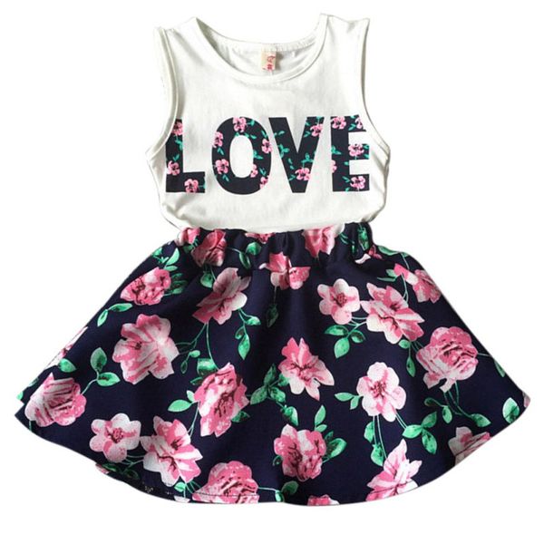 2017 summer new baby girl fashion suit love soft print vest+floral skirt casual 2pcs set kids clothing 1-6 y, White
2017 summer new baby girl fashion suit love soft print vest+floral skirt casual 2pcs set kids clothing 1-6 y, White