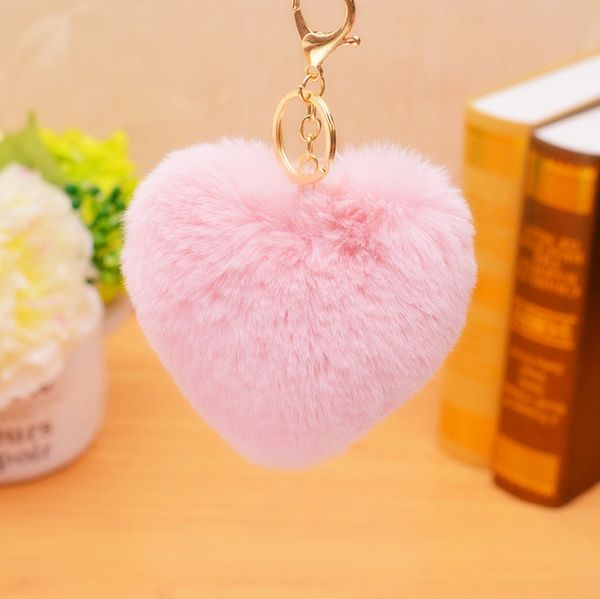 Cute Keychain Heart Pompom Key Chain Fluffy Gold Rabbit Fur Ball Car Bag Pompon Key Ring Pom Pom KeyRings Jewelry Women Female
Cute Keychain Heart Pompom Key Chain Fluffy Gold Rabbit Fur Ball Car Bag Pompon Key Ring Pom Pom KeyRings Jewelry Women Female