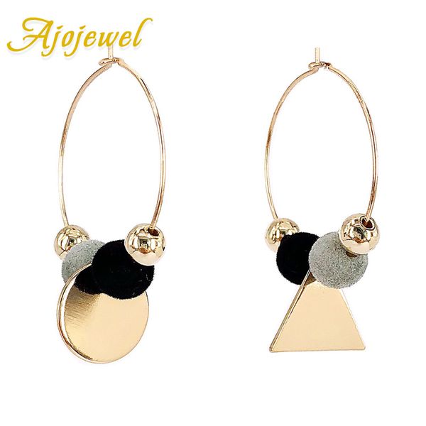 ajojewel two-tune velvet balls geometric hoop earrings for women 2018 autumn winter jewelry drop shipping, Golden;silver
ajojewel two-tune velvet balls geometric hoop earrings for women 2018 autumn winter jewelry drop shipping, Golden;silver
