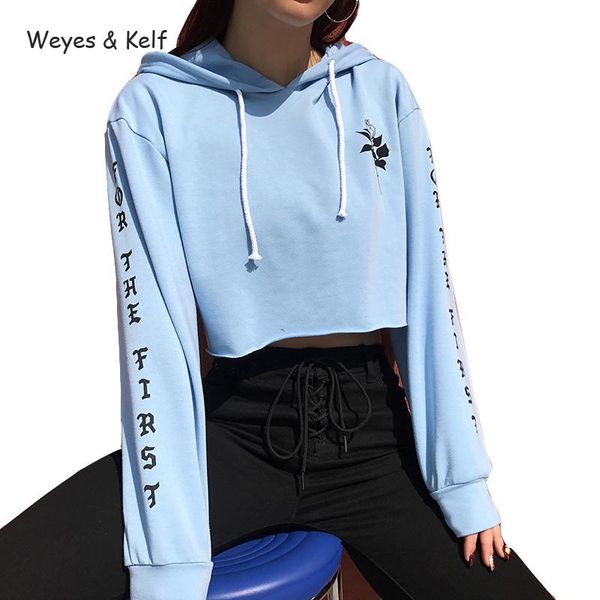 weyes & kelf spring long sleeve hooded sweatshirt 2018 loose short rose print hooded hoodies ladies pullovers sweatshirt women, Black
weyes & kelf spring long sleeve hooded sweatshirt 2018 loose short rose print hooded hoodies ladies pullovers sweatshirt women, Black