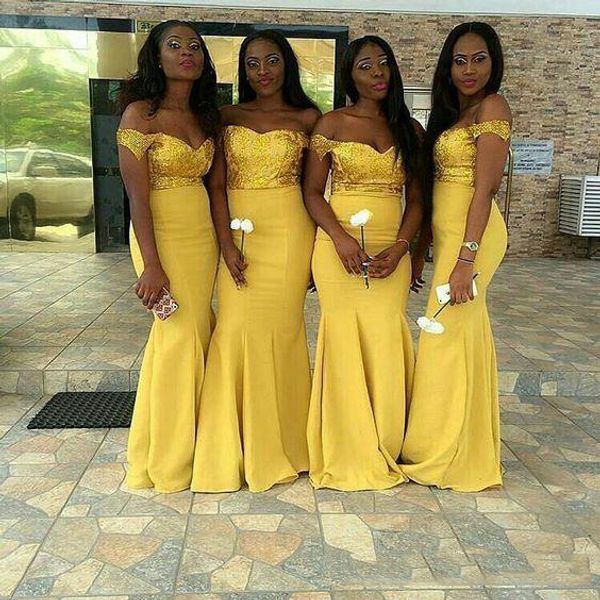 off-the-shoulder yellow lace bridesmaid dresses 2018 mermaid satin floor length modest formal prom bridesmaids gowns maid of honer dresses, White;pink
off-the-shoulder yellow lace bridesmaid dresses 2018 mermaid satin floor length modest formal prom bridesmaids gowns maid of honer dresses, White;pink