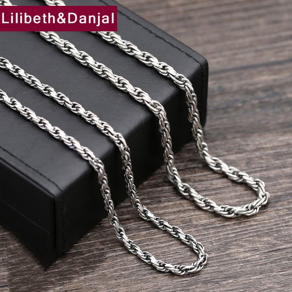 2017 925 sterling thai silver vinage necklace men weave pendant long rope chain necklace women gift fine jewelry n25
2017 925 sterling thai silver vinage necklace men weave pendant long rope chain necklace women gift fine jewelry n25