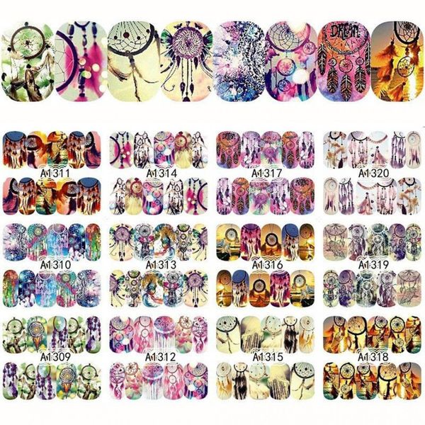 nail art sticker 1 big sheet water transfer dream catcher series diy decal decor, Black
nail art sticker 1 big sheet water transfer dream catcher series diy decal decor, Black
