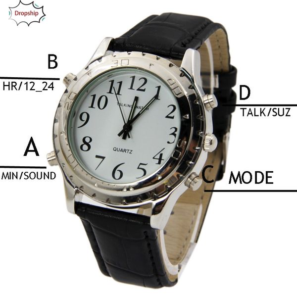 oyoky english talking clock for blind or visually impaired watch yourself 18oct5, Slivery;brown
oyoky english talking clock for blind or visually impaired watch yourself 18oct5, Slivery;brown