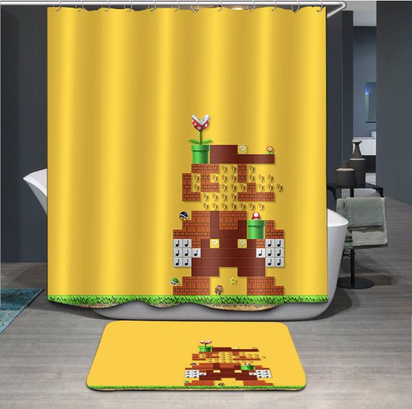 3d game cosplay design print pattern irish decorations waterproof bathroom decor fabric shower curtains floor mats sets
3d game cosplay design print pattern irish decorations waterproof bathroom decor fabric shower curtains floor mats sets