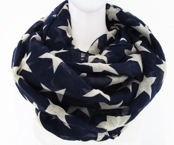 2018 new women fashion navy blue stars infinity scarves snood loop for ladies ing, Blue;gray
2018 new women fashion navy blue stars infinity scarves snood loop for ladies ing, Blue;gray