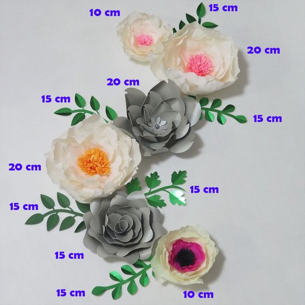 Giant Crepe Paper Flowers Artificial Flores Artificiale 6PCS+ 6 Leaves For Wedding & Event Backdrop Baby Nursery Hot Mix Craft Supplies
Giant Crepe Paper Flowers Artificial Flores Artificiale 6PCS+ 6 Leaves For Wedding & Event Backdrop Baby Nursery Hot Mix Craft Supplies