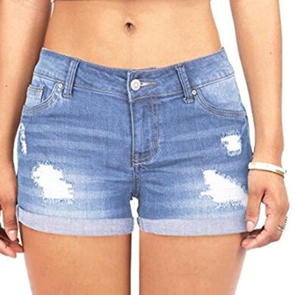 summer women's shorts slim denim fit ripped turn up cuff jeans shorts fashion trousers, White;black
summer women's shorts slim denim fit ripped turn up cuff jeans shorts fashion trousers, White;black