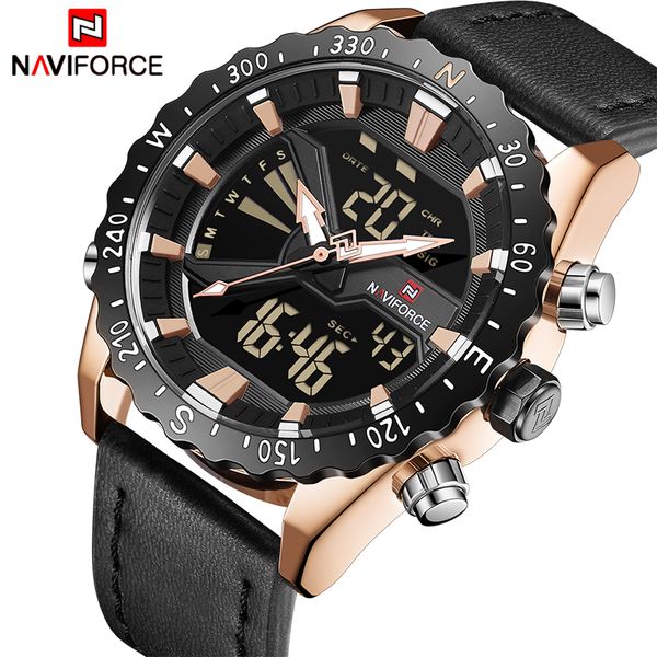 naviforce men watch sport chonograph watches men's quartz clock analog digital waterproof wrist watch relogio masculino, Slivery;brown
naviforce men watch sport chonograph watches men's quartz clock analog digital waterproof wrist watch relogio masculino, Slivery;brown