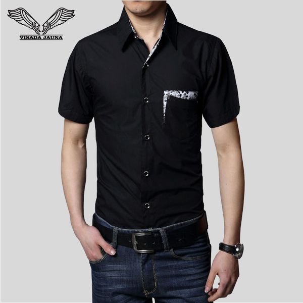visada jauna 2017 new men's shirt short sleeve slim casual brand clothing solid cotton dress chemise homme plus size 8xl n1375, White;black
visada jauna 2017 new men's shirt short sleeve slim casual brand clothing solid cotton dress chemise homme plus size 8xl n1375, White;black