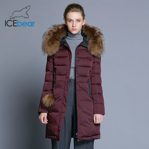 2018 winter women's coat long slim female jacket animal fur collar brand clothing thick warm windproof parka gwd18253, Black
2018 winter women's coat long slim female jacket animal fur collar brand clothing thick warm windproof parka gwd18253, Black