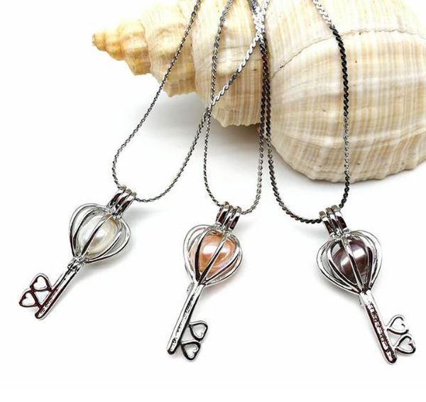 love key necklace with 18kgp cage lockets and nature fresh water pearl pendant, hollowed-out, hign quality and ing, Silver
love key necklace with 18kgp cage lockets and nature fresh water pearl pendant, hollowed-out, hign quality and ing, Silver