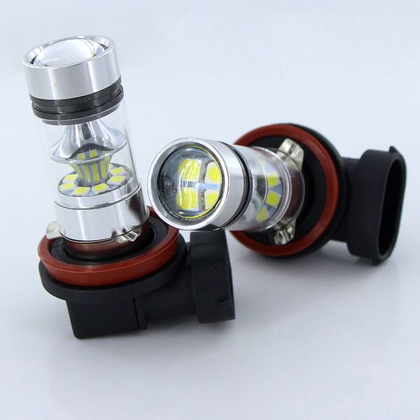 2x h8 h11 white led canbus bulbs 100w reflector mirror design 3030 20smd for fog lights
2x h8 h11 white led canbus bulbs 100w reflector mirror design 3030 20smd for fog lights